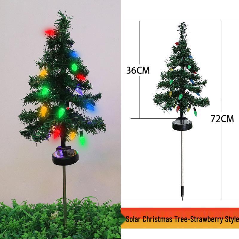 Outdoor LED Snowflake Solar Christmas Lawn Lights