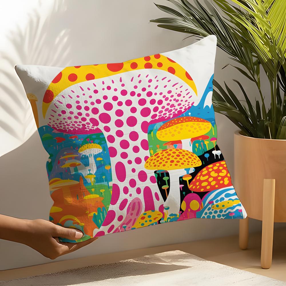 Fashion art YYayoi Kusama Pillow Case Linen Cushion Covers For Decorative Sofa Home Pillows Case Car Chair Pillows Cases