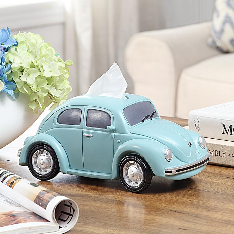 Креативная автомобильная коробка для салфеток Гостиная Рулонная бумага для салфеток Вытянуть коробку Детская комната Настольная высококачественная коробка для хранения салфеток