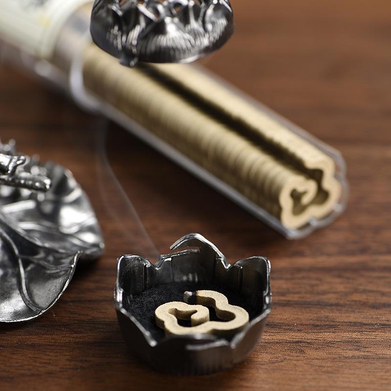 Creative Crane Lotus Hanging Incense Burner - Zen Tea Ceremony Home Decor.