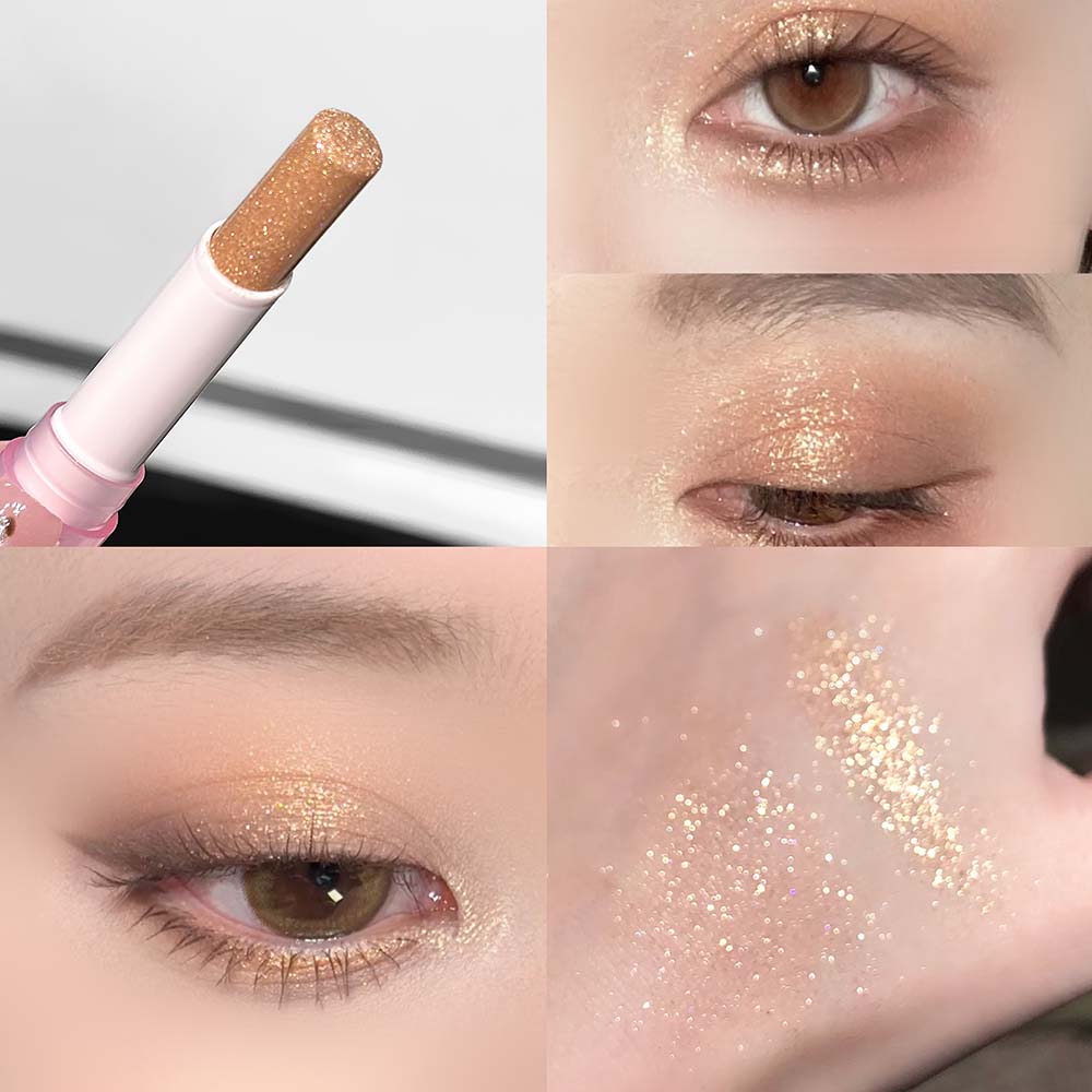 Sparkling Waterproof Eyeshadow Highlighter Pen Blue Diamond Jelly Eyeshadow Stick Glitter Pink Purple Eye Shadow Brighten Makeup