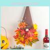 Holiday Door Hanger With Maple Leaf Hat For Thanksgiving Decor And Photo Props