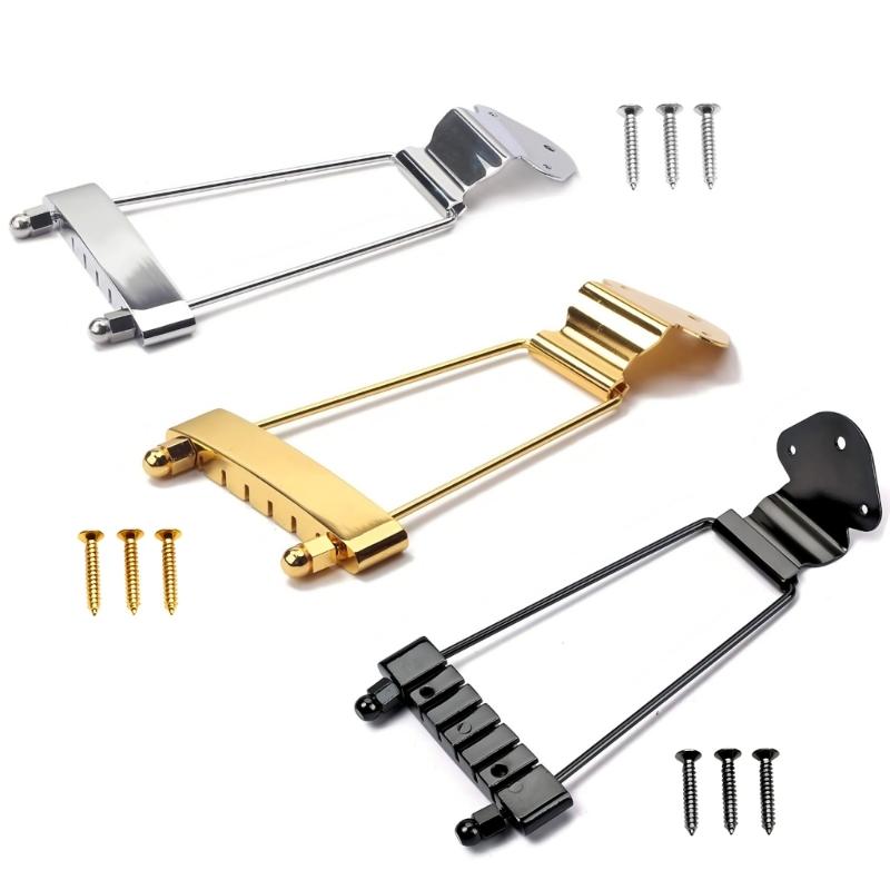Guitar Tailpiece Bridge Replacement 6 String Electric Guitar Trapeze Tailpiece Bridge Musical Instrument Accessories