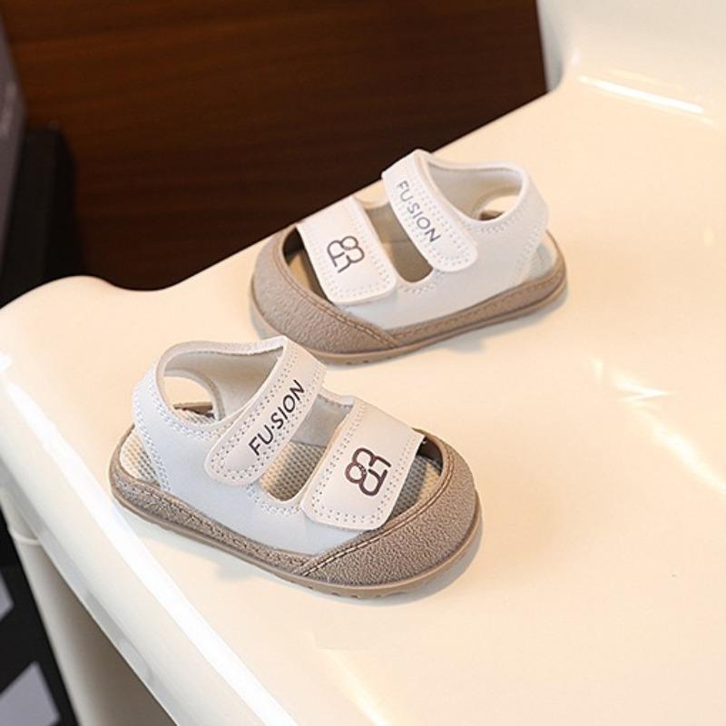 Summer Toddler Closed Toe Sandals Soft Sole Anti-Collision Walking Shoes For Boys Girls