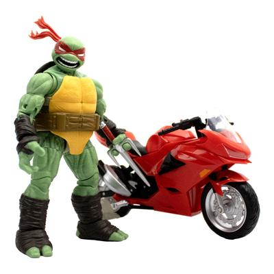 TMNT Comics Raphael Ninja z czerwonym motocyklem BST AXN Figure