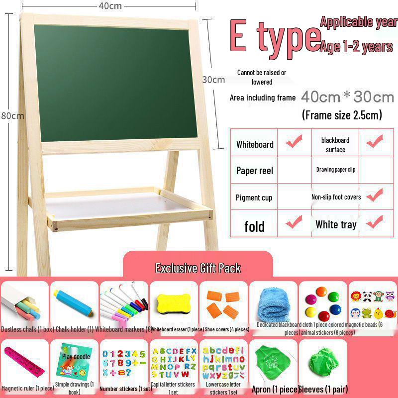 Kinder Staubfreie Abwischbare Tafel Staffelei & Wandaufkleber Zeichenbrett