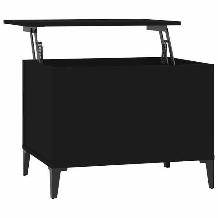 819573 vidaXL Table basse Noir 60x44,5x45 cm Bois d'ingénierie