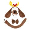 Halloween Animal Ears and Tail Set Holiday Masquerade Pig Costume Props  for Kids and Adults
