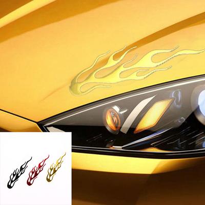 20*4Cm Car Motorcycle 3D Flame Fire Reflective Sticker Reflective Vinyl Decal