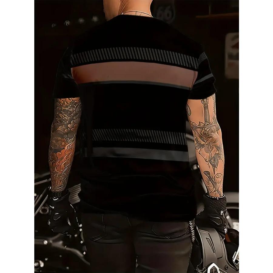 Pánská Novinka 3D Potisk Trička Plážové Oblečení Strom Loď Strečový Polyester Sportovní Krátký Rukáv Topy