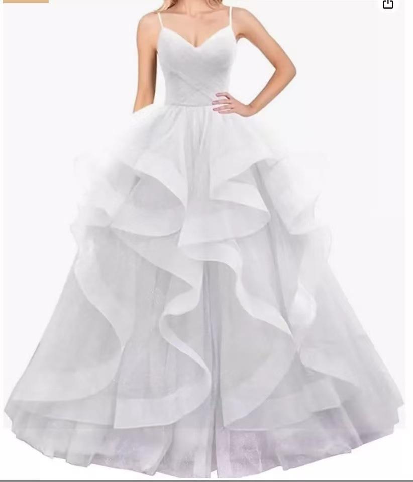 Banquet Evening Dress 1011 New Long Temperament Thin Niche Light Luxury Fairy Celebrity Host Dress Woman