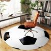 1pc soccer ball Round Chair mat Area Rug - Non-Slip, Floor Mat for Office, Bedroom, and Indoor Decor c1118049