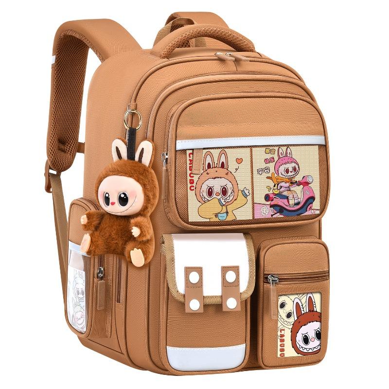 School bag new school bag for girls, primary school students, one or two boys, light children's spine care to reduce the burden