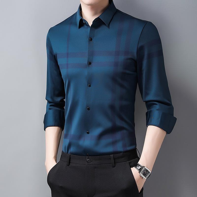 

Мужская бархатная теплая рубашка, зимняя, новая, для мужчин среднего возраста, деловой, с лацканами, кардиган, повседневная рубашка 4XL