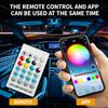 43.31 inch Streamer Car Ambient Lights RGB 64 Color Universal LED Interior Hidden Under Acrylic Strip Symphony Atmosphere Lamp
