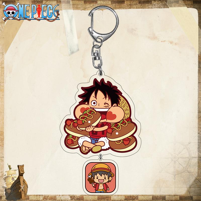 

Acrylic Key Ring for One Piece Tony Tony Chopper Nami Trafalgar Law Roronoa Zoro Sanji Anime Peripheral Student Backpack Pendant