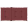 Low Backrest Chair Cushions 6 Pcs. Melange Wine Red 100x50x4 Cm Fabric