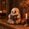 Decorative Ghost Sewing Pattern Halloween Patchwork Kit, Cute Doll DIY Set with Pre-Cut Cozy Fall Art Project Fabrics, Autumn Holiday Craft