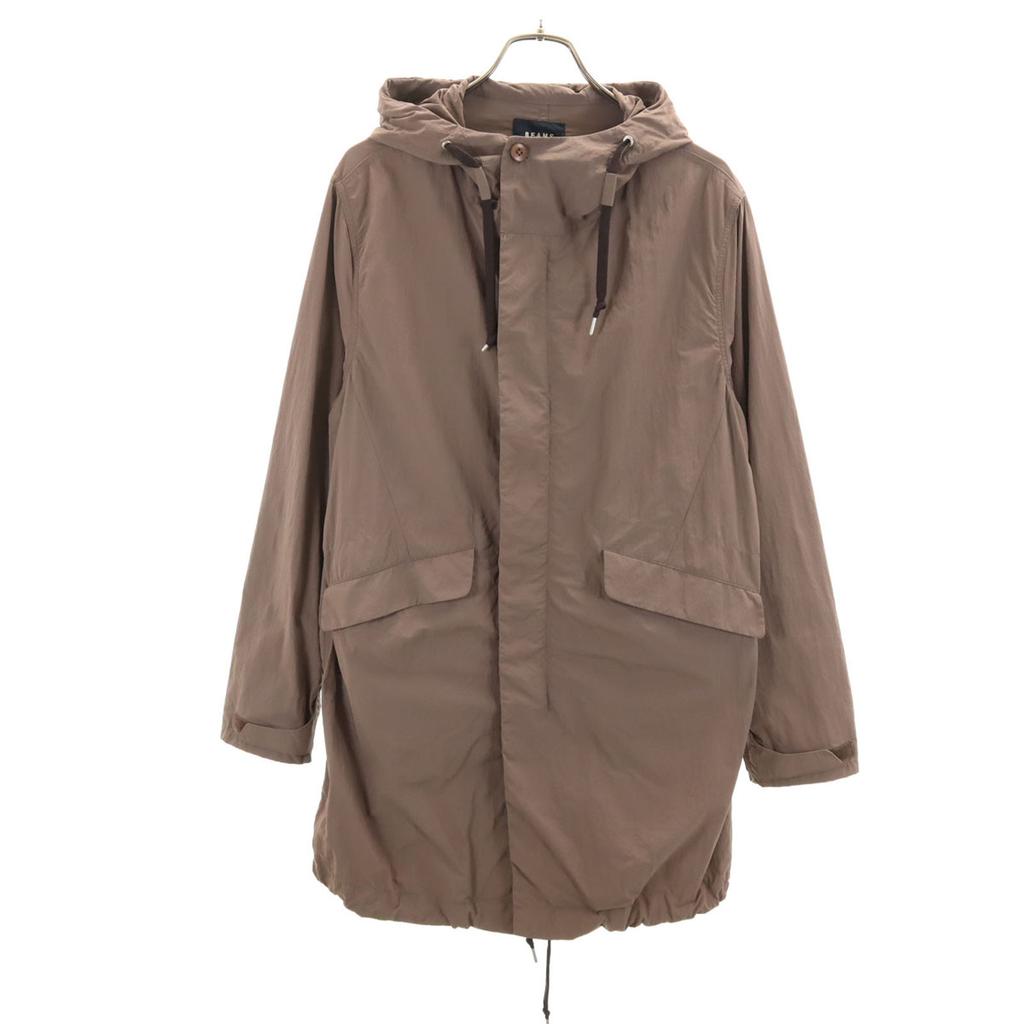 BEAMS HEART Long Sleeve Nylon Coat S Brown Women Used
