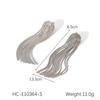 Long Chain Tassel Earrings For Women Titanium Steel Elegant Dangle Earrings Fashion Jewelry