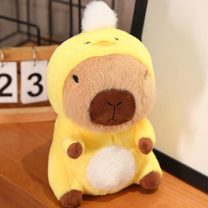 Cross-Dressing Water Guinea Pig Doll Kapibara Plush Toy Doll Schoolgirl Children Doll Dressing Capybara
