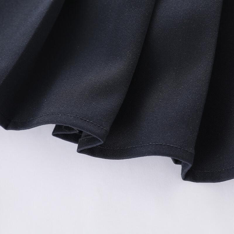 Meng Te Jiao Girls' Summer Love Embroidery Pleated Skirt