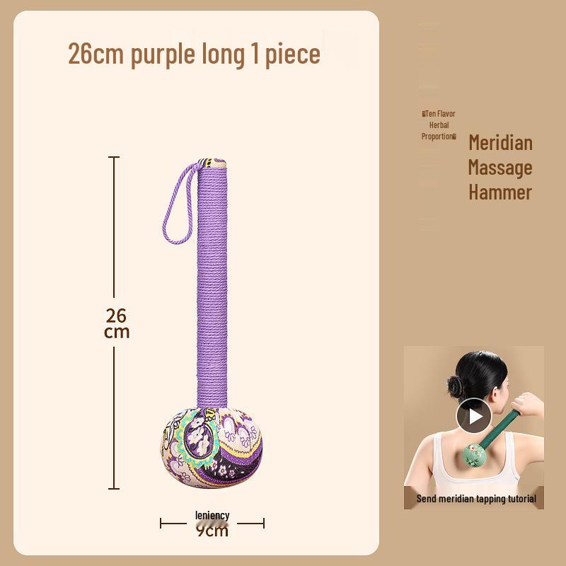Mugwort Meridian Massage Hammer for Back & Shoulder Tapping