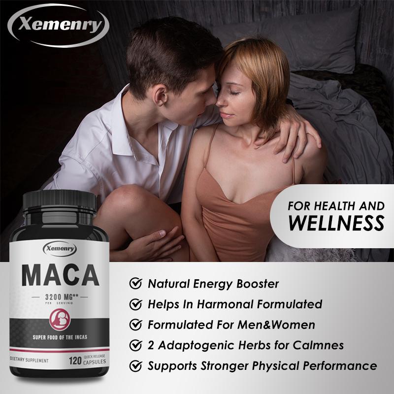 Men's Energy Supplement, All-natural, Potent Formula, Boosts Energy and Endurance, Vegetarian Capsules.