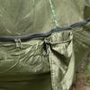 Double Person Camping Hammock With Mosquito Net for Outdoor Garden Jungle(Military green)