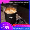 För Jeep 380ml Bil Rostfritt Stål Kaffekopp Termosmugg Tillbehör För Jeep Grand Cherokee Wrangler JK Gladiator Compass R