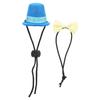 Reptile Hat and Bowtie Adjustable Small Animals Mini Top Hat Bowtie for Reptile Lizards HamsterBlue