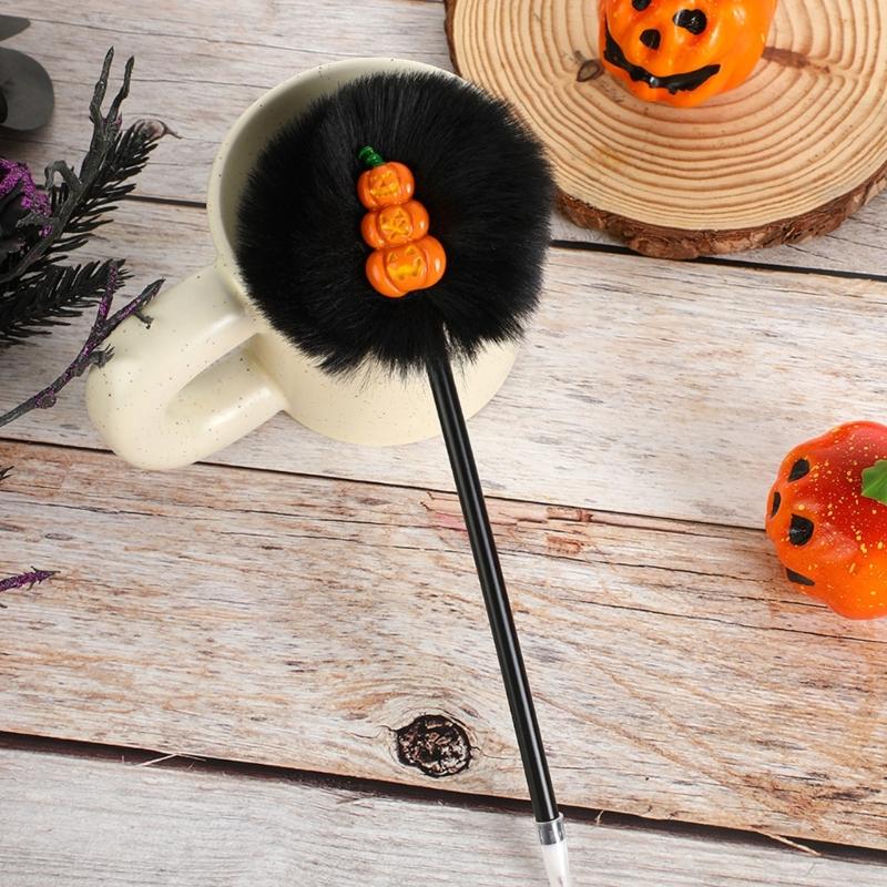 4 Peças Caneta Gel Desenho Animado Halloween Caneta Engraçada para Escrever Materiais de Escritório para Estudante Recompensa de Jogo Suprimentos para Festa de Halloween