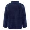 Unisex Kids Casual Long Sleeve Stand Collar Soft Plush Zipper Closure Pockets Side Outdoor Jacket