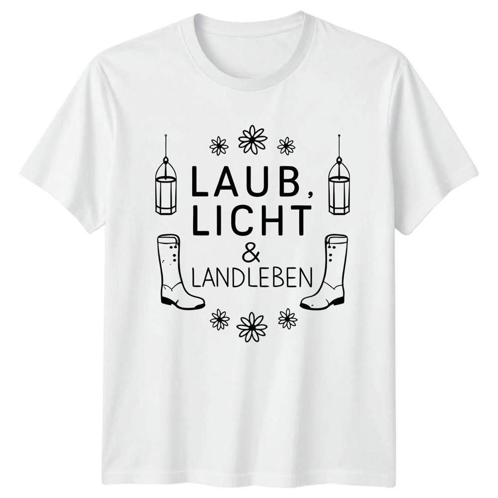 Laub Licht Landleben Unisexs TShirt Country Living Gardening Birthday For Her S