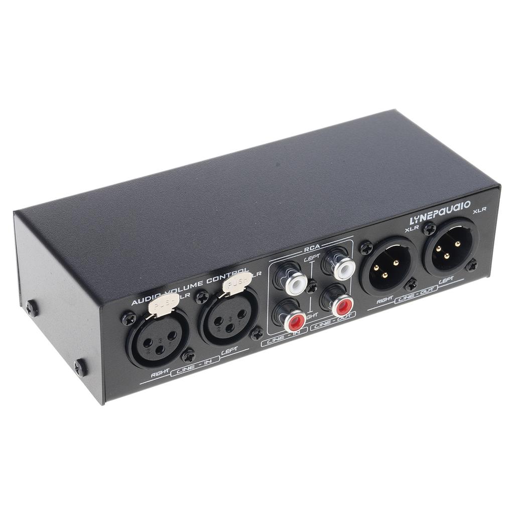 Professioneller passiver Lautstärkeregler mit 2 Eingängen und 2 Ausgängen für Studio-Monitore, Signalvorverstärker, Anschluss von Empfängern