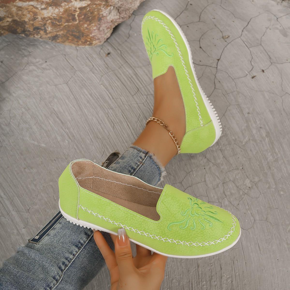 

Модные женские туфли на плоской подошве 2024 года, новые весенне-осенние прогулочные туфли с круглым верхом, удобные туфли в стиле Лолита, кроссовки Zapatos De Mujer 43 светло-зеленый
