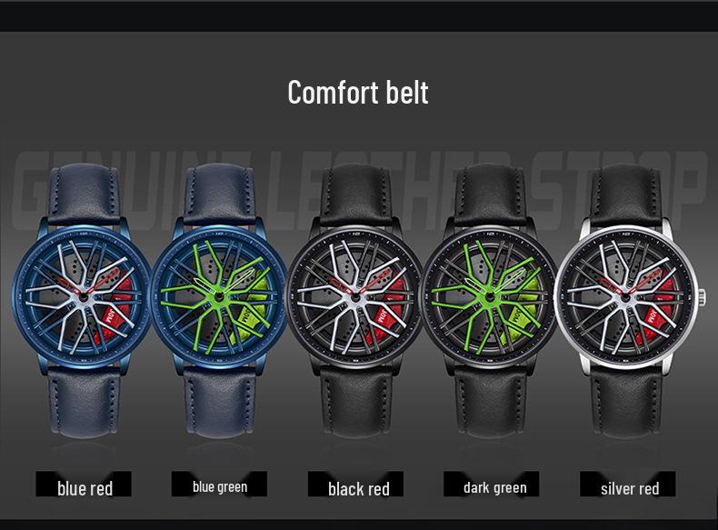 Sanda Men's 360° Rotating Dial Quartz Wristwatch - Casual Fashion Wheel Series