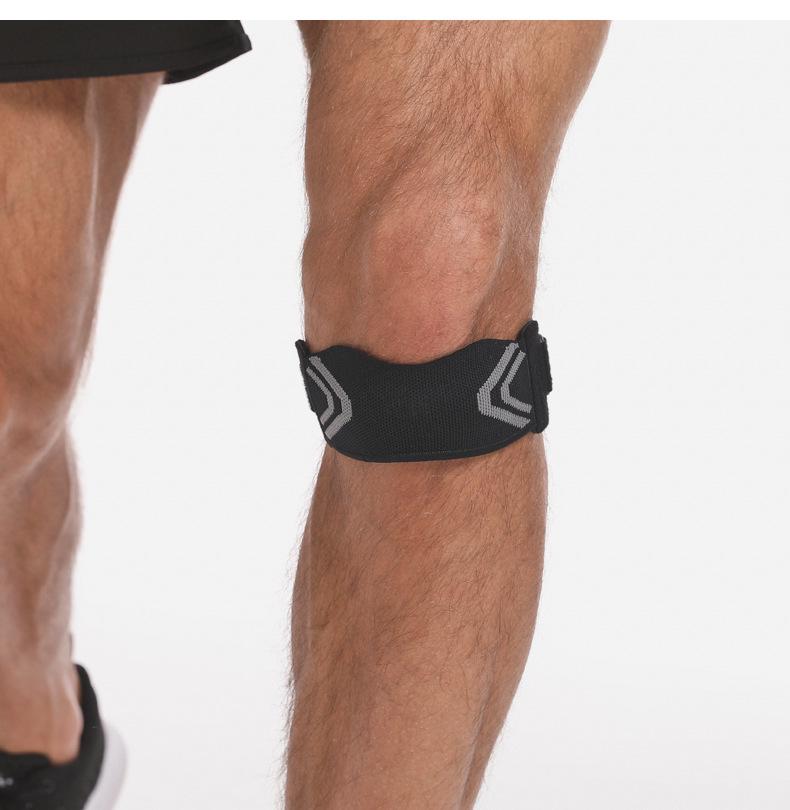 Cinturino di Supporto Rotuleo Traspirante Antiscivolo con Assorbimento degli Urti per la Protezione del Ginocchio nella Corsa e nel Fitness