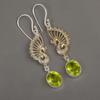 Peridot Earrings Gemstone Jewelry, 925 Solid Sterling Silver Earrings, Handmade Jewelry Birthstone Earrings, Gift For Him