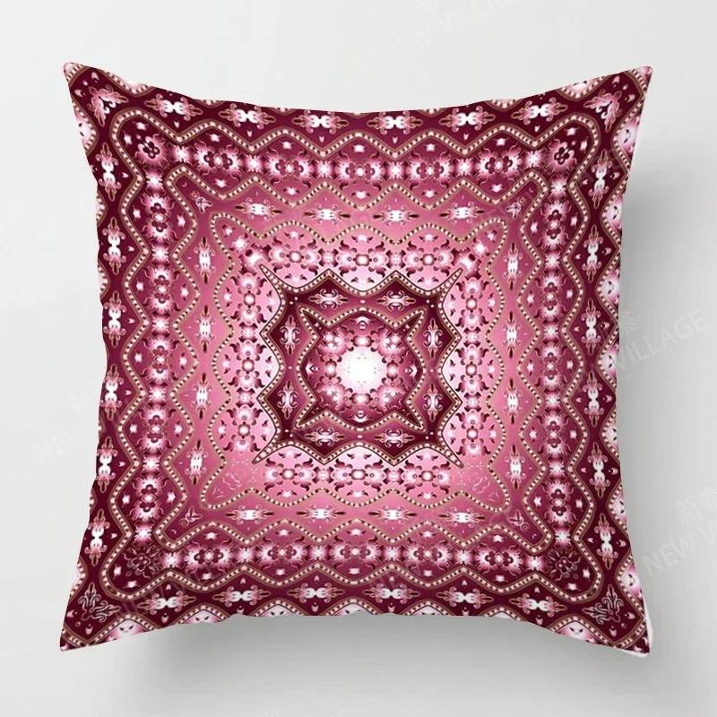 Fall Home Decor Autumn Living Room Throw Pillow Cover Sofa Boho Cushion Cover Mandala