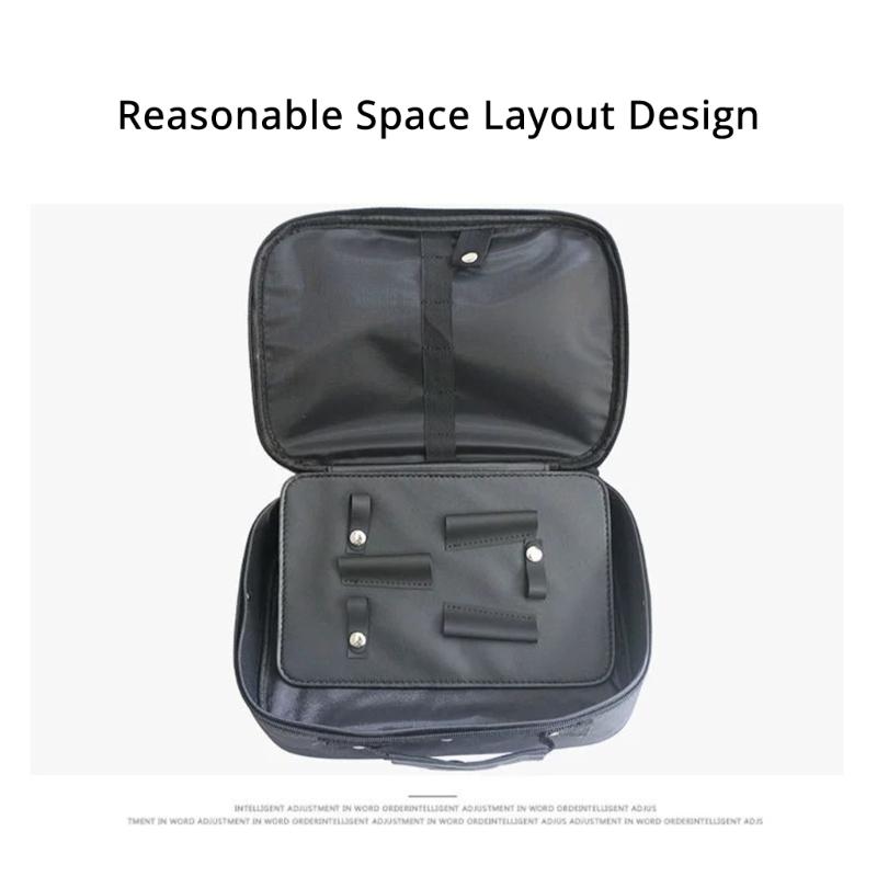 Professional Barber Tool Organizer Bag Storage Case Multiple Compartments And Comfortable Handle For Easy Carrying