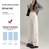 2025 New Women's High-Waist Slim Fit White Wide-Leg Jeans - Versatile Summer Thin Trousers
