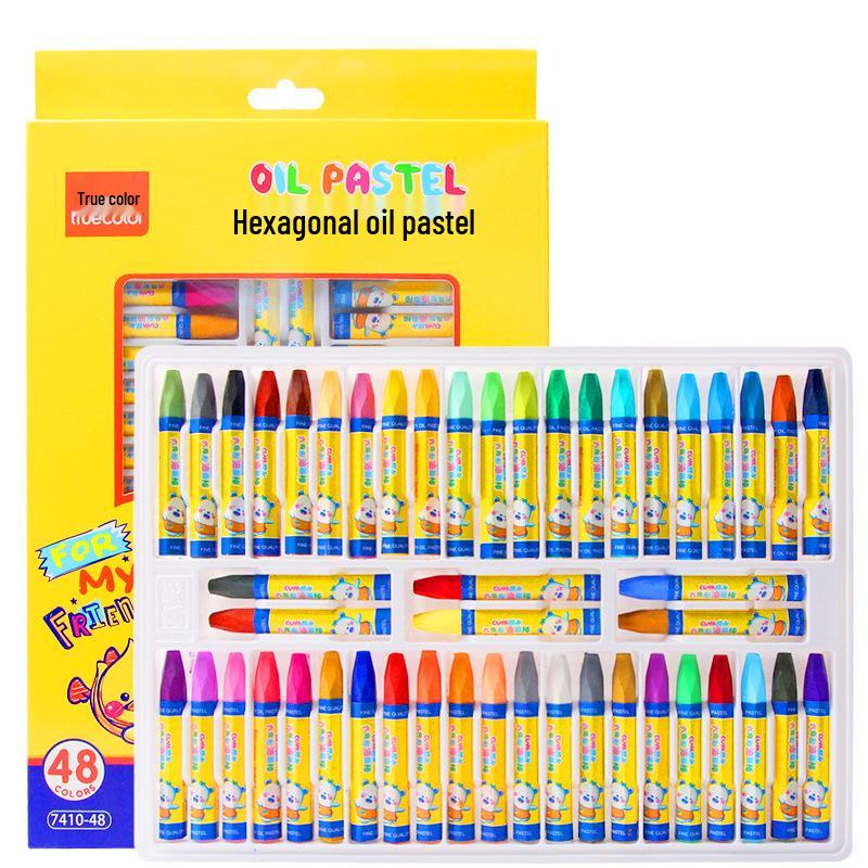Oil Pastels for Kids - Mess-Free, Non-Stick Crayons, Safe for Children, 24, 36, and 48 Color Sets Available