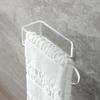 Clear Wall Mounted Towel Shelf Easy Installation Towel Holder for Bathroom Sturdy Acrylic Towel Storage Rack for Hotels