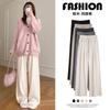 White Glutinous Rice Pants Women's Autumn and Winter New Velvet Straight Lazy Loose and Thin Wide-leg Pants