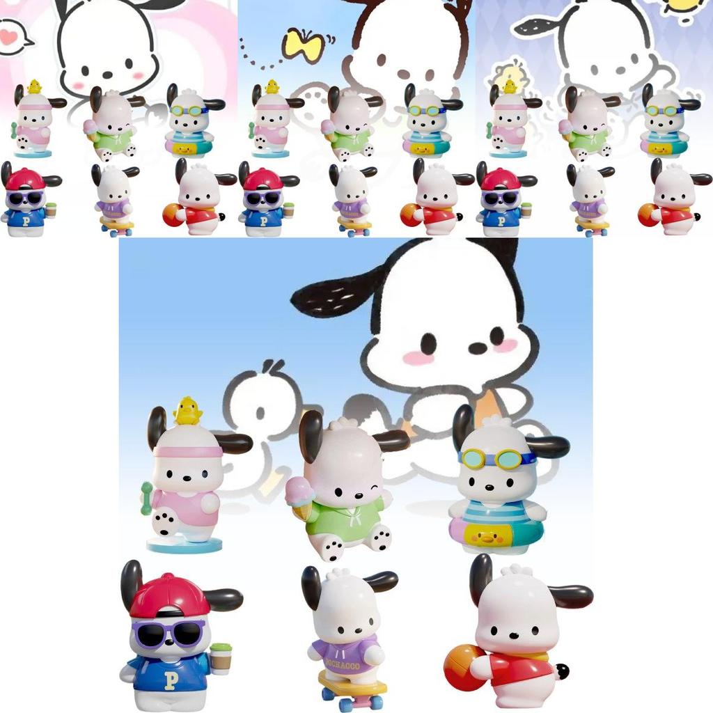 Adorable Sanrio Pachi Dog Go Anywhere Series Blind Box Pvc Figure For Collectors