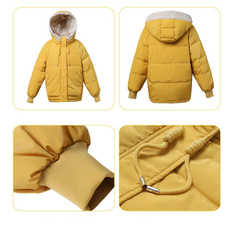 Baumwollmantel Damen Kurzer Winter Neue Koreanische Art Student Brotmantel Baumwolljacke Lose Verdickte Baumwollmanteljacke