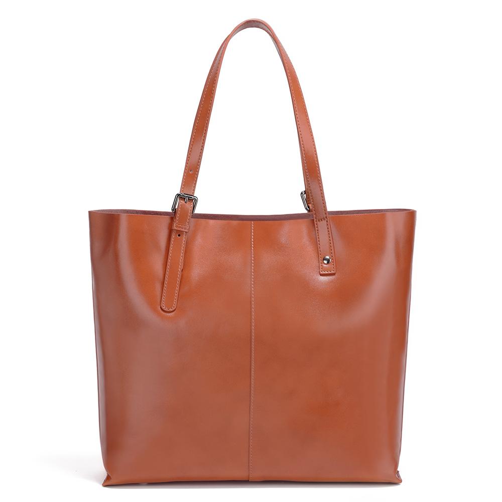 Zency Fashion Genuine Leather Women Tote Large Capacity