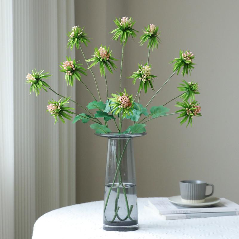 Artificial of Single Branch Multi Grain Fruit Green Plants Living Room Wedding Background Wall Decoration Balcony Decoration Hairpin Material Celery