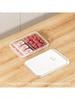 Two-compartment Refrigerator Storage Box For Food Preservation
